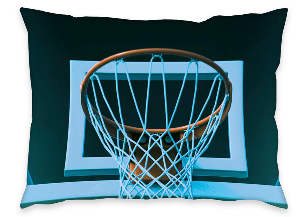 POSTELJINA ZA MLADE 140/200 cm  BASKETBALL  - narančasta/crna, Basics, tekstil (140/200cm)