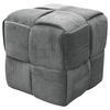 POUF in Grau Textil Grau  - Grau, Design, Textil (40/41/40cm) - MID.YOU