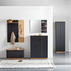 SCHUHSCHRANK Schwarz, Eiche Artisan  - Schwarz/Eiche Artisan, MODERN, Holzwerkstoff/Kunststoff (90/121/41,5cm) - Xora