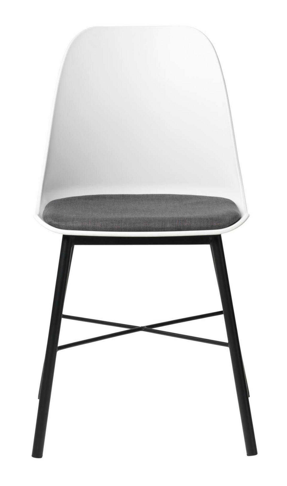 STUHL Weiß  - Schwarz/Weiß, MODERN, Kunststoff/Textil (47/83/54cm) - Livetastic