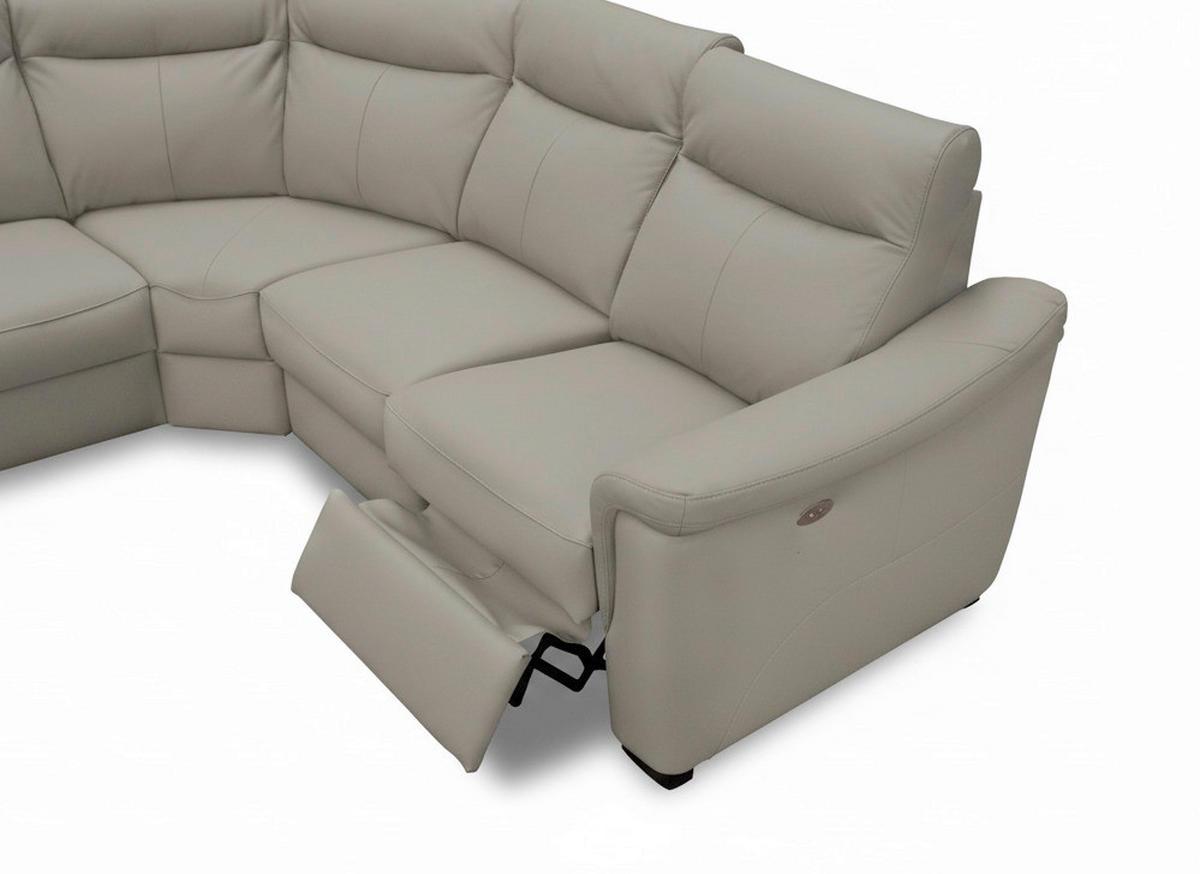 ECKSOFA  in Lederlook Echtleder Schlammfarben  229/260 cm  - Wengefarben/Schlammfarben, Design, Leder/Holz (229/260cm) - Livetastic