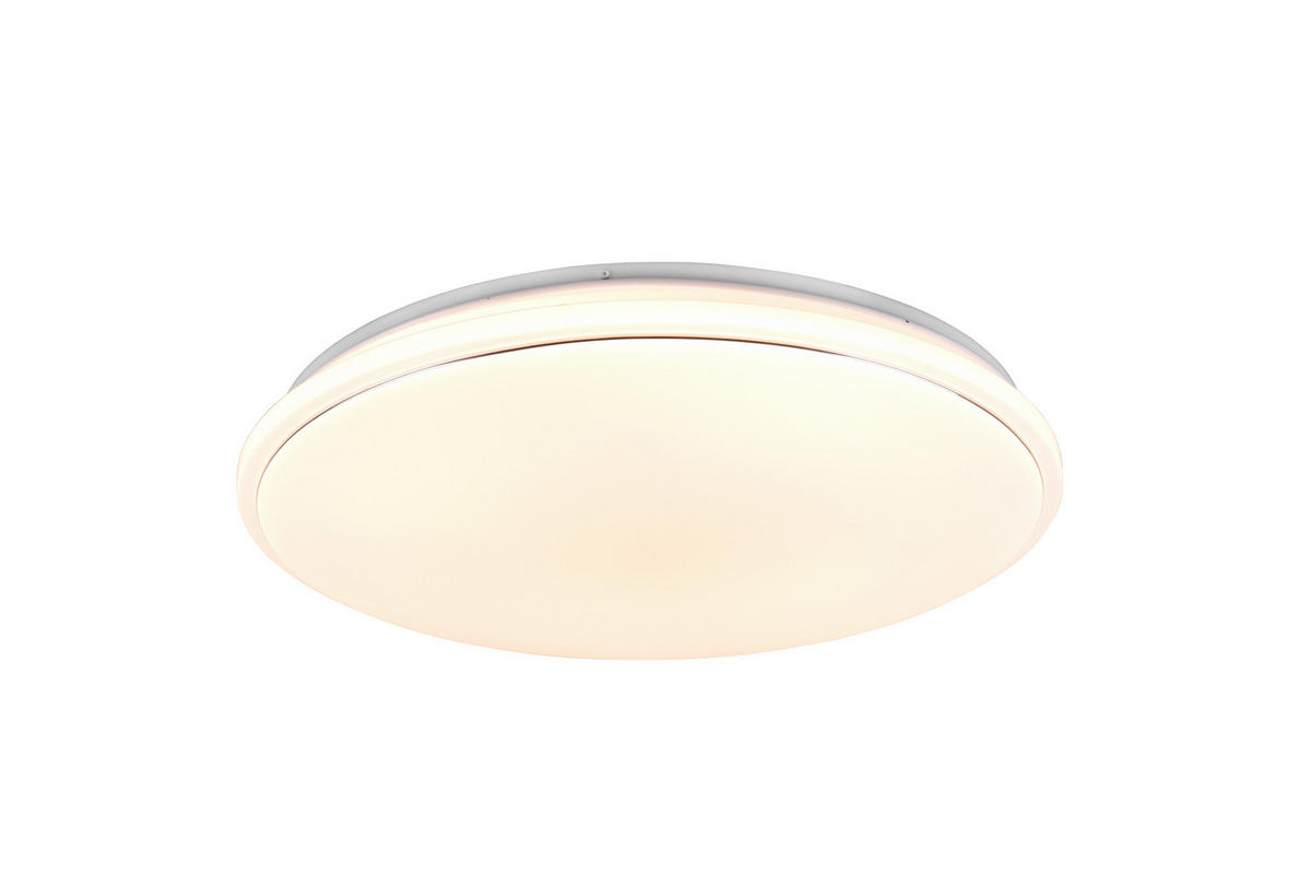 LED-DECKENLEUCHTE  50/8 cm    - Weiss/Schwarz, Basics, Kunststoff (50/8cm)