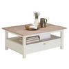 COUCHTISCH 110/80/45 cm rechteckig Grau, Weiß  - Weiß/Grau, Design, Holzwerkstoff (110/80/45cm) - Hom`in