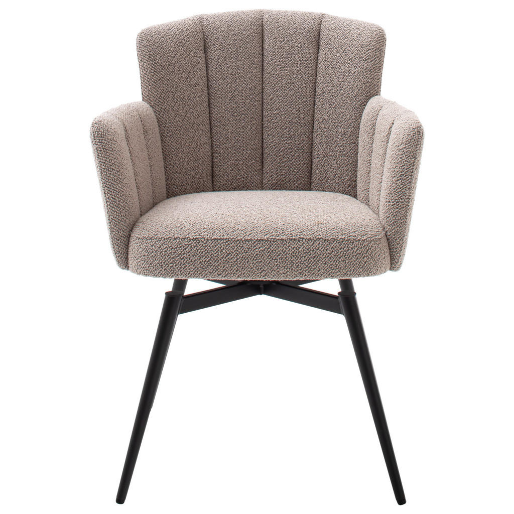 Thumbnail - Venjakob Armlehnstuhl, Anthrazit, Sand, Metall, Textil, konisch, Rundrohr, 58x83x62 cm, Goldenes M, Made in Germany, Dgm...