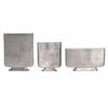 DEKOVASE  - Silberfarben, Design, Metall (26/33/4cm) - Livetastic