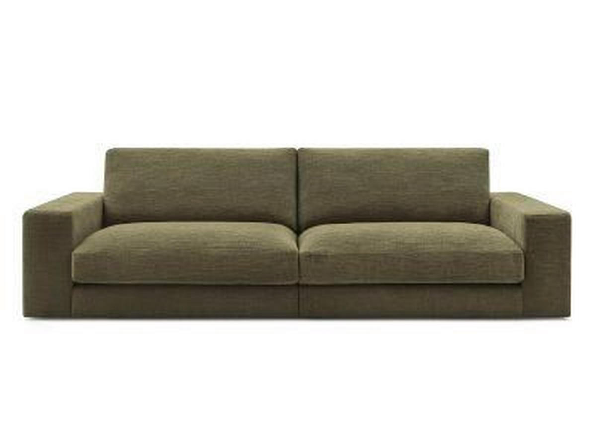 3-SITZER-SOFA LEONARD Struktur Grün  - Schwarz/Grün, MODERN, Kunststoff/Textil (234/109/77cm)