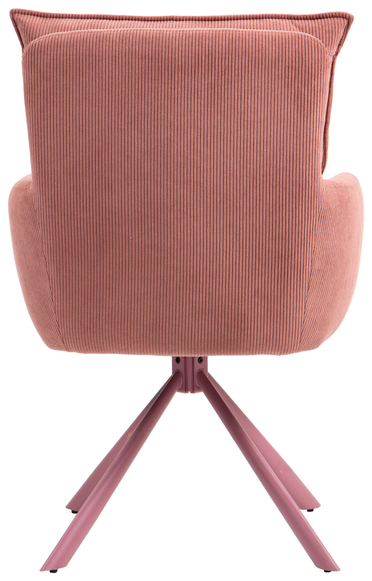 ARMLEHNSTUHL  in Feincord  - Rosa, Design, Textil/Metall (61/95/67cm) - Novel