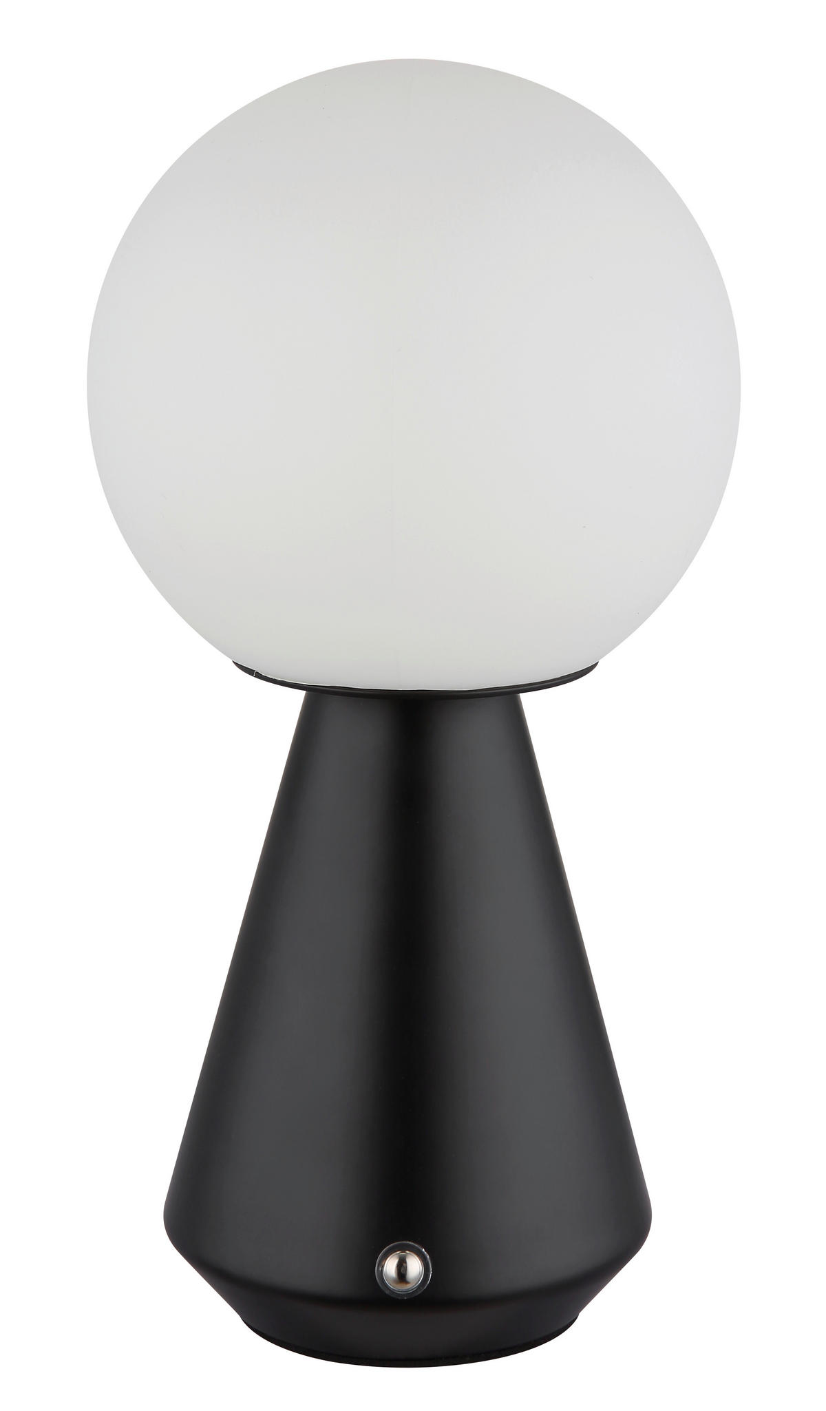 AKKU-TISCHLEUCHTE SORA 12/23,5 cm   - Schwarz/Weiß, Design, Kunststoff/Metall (12/23,5cm) - Globo