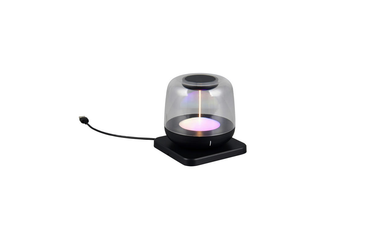 PORTABEL LAMPA 12,2/11,2 cm   - svart/transparent, Lifestyle, plast (12,2/11,2cm) - Novel