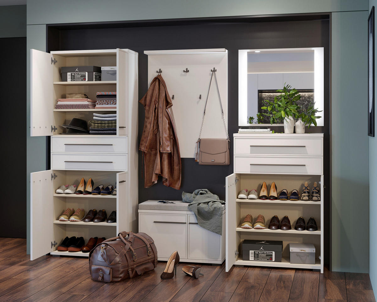 OMARA ZA ČEVLJE  - Moderno, umetna masa/leseni material (76/117/36cm) - Hom`in