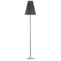 STOJACIA LAMPA, 35/180 cm  - čierna/chrómová, Konventionell, kov/textil (35/180cm)