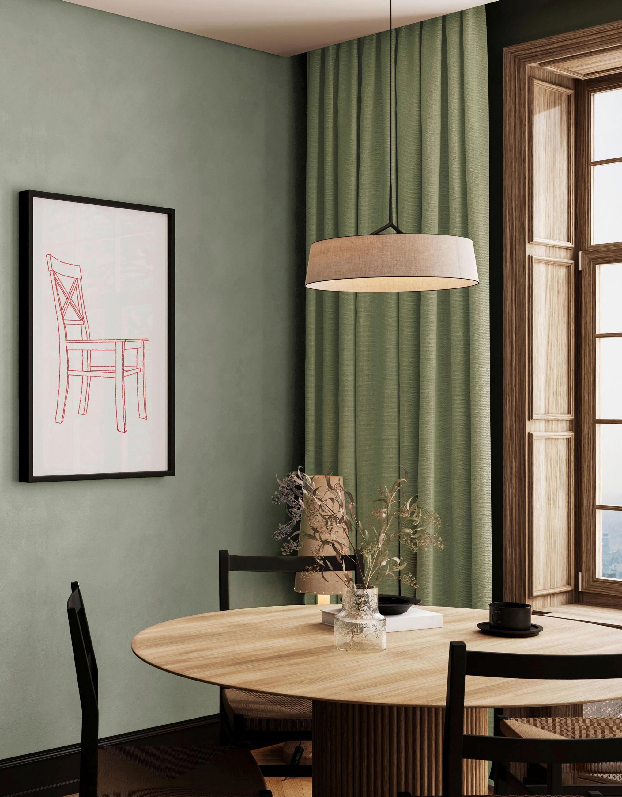 VORHANGSTOFF per lfm blickdicht  - Hellgrün, Basics, Textil (148cm) - Esposa