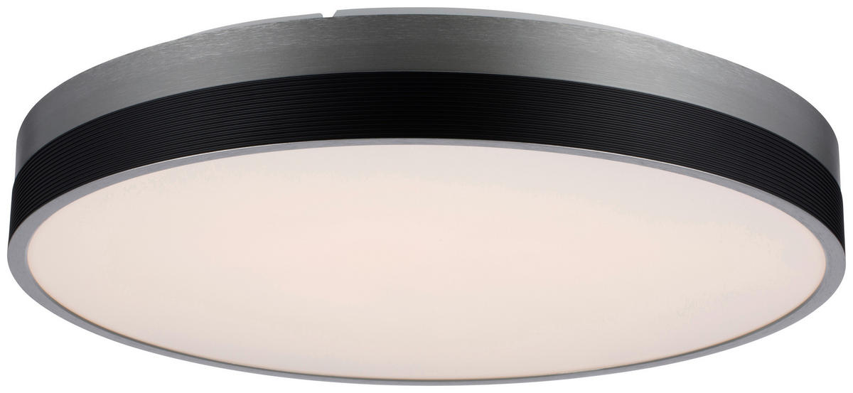STROPNÉ LED SVIETIDLO, 50/8,8 cm  - čierna, Lifestyle, kov/plast (50/8,8cm) - Dieter Knoll