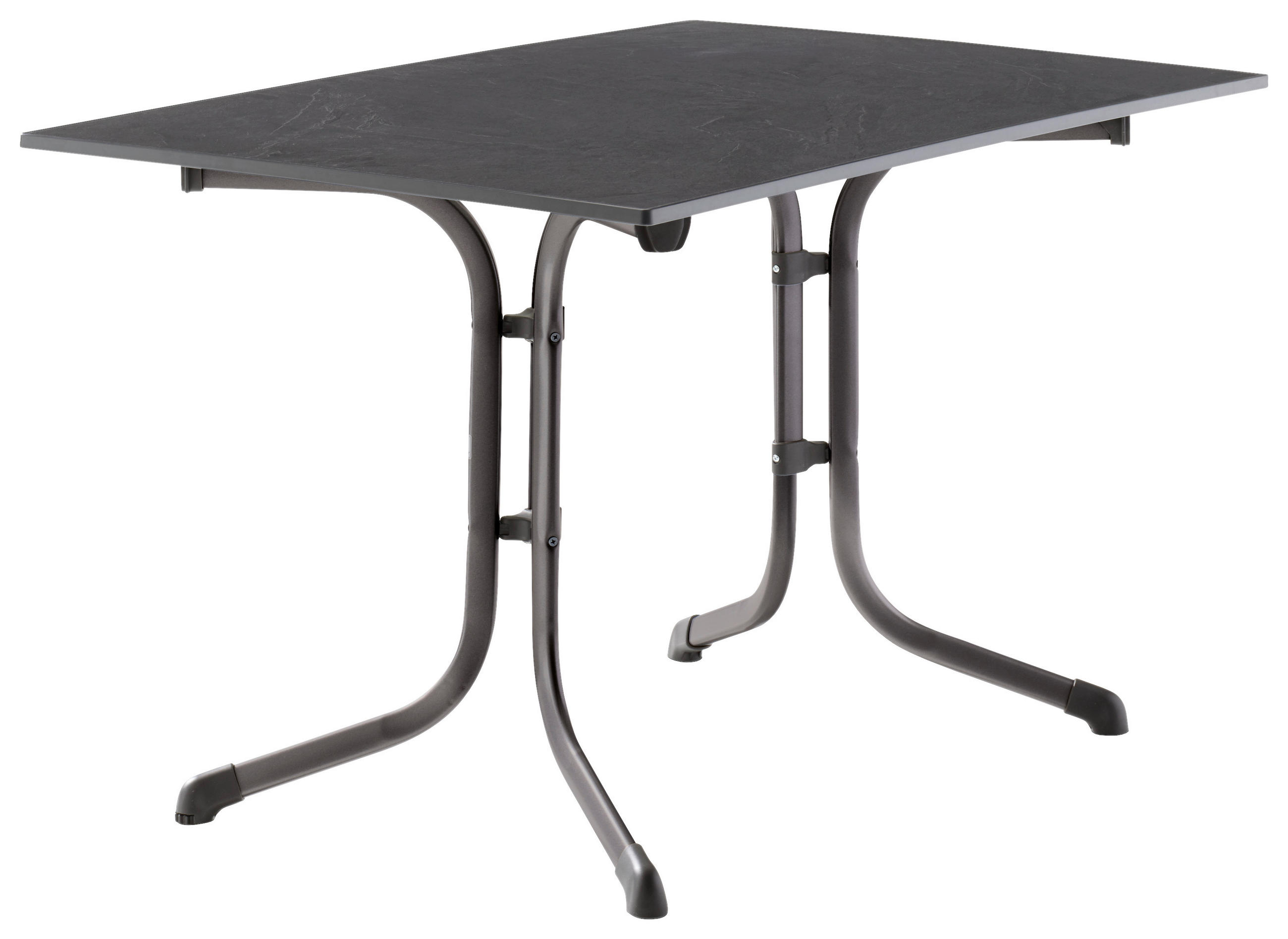 GARTENTISCH Holzwerkstoff Anthrazit, Grau rechteckig  - Anthrazit/Grau, MODERN, Holzwerkstoff/Metall (120/80/73cm) - Sieger