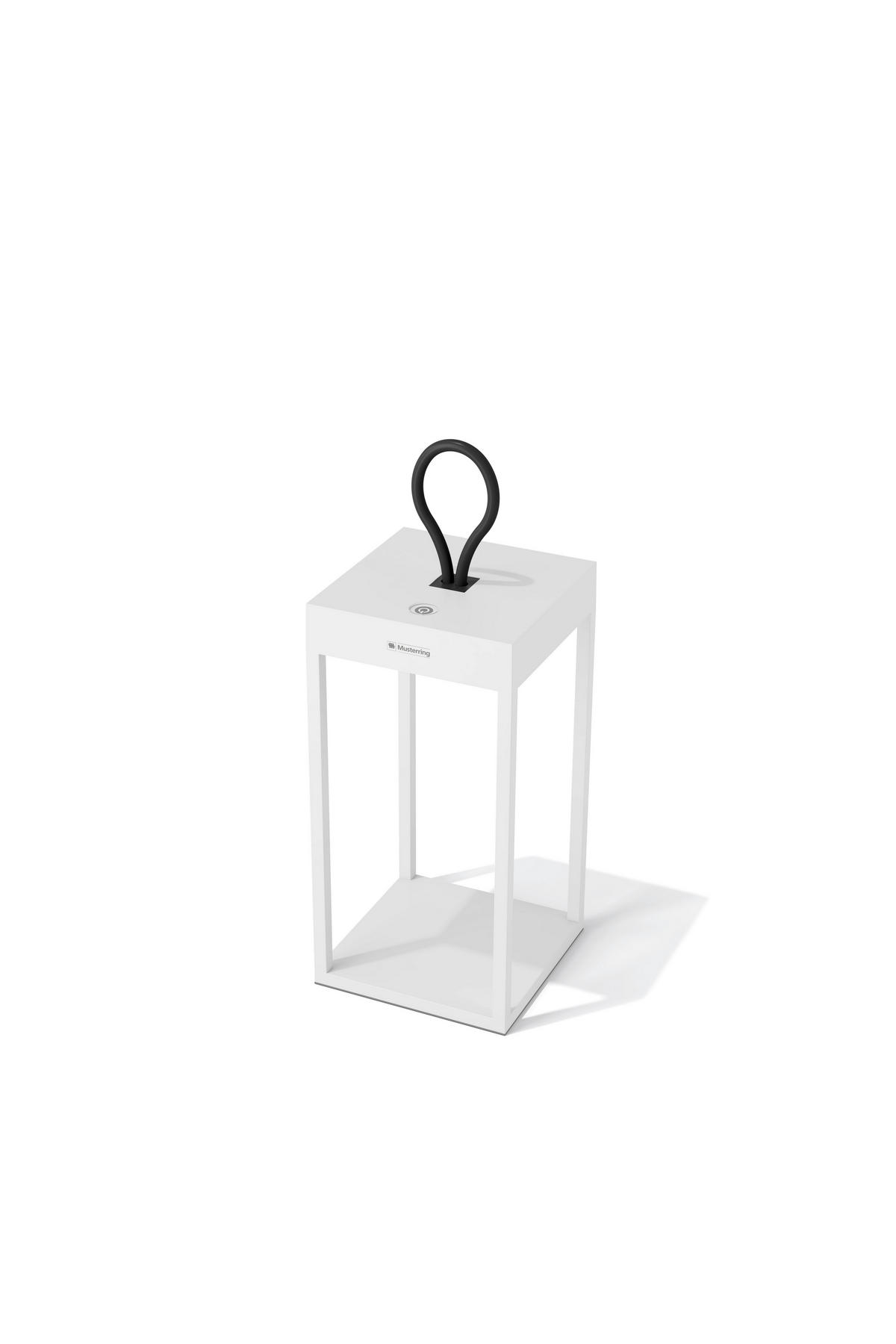 LED AKKU-TISCHLEUCHTE 15/15/30 cm   - Weiß, Design, Metall (15/15/30cm) - Musterring