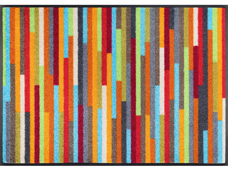 wash+dry FUßMATTE Mikado Stripes Mehrfarbig 60x85 cm