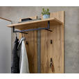 GARDEROBE 5-teilig  in 247/202/38 cm  - Eichefarben/Anthrazit, Basics, Glas/Holzwerkstoff (247/202/38cm) - Xora