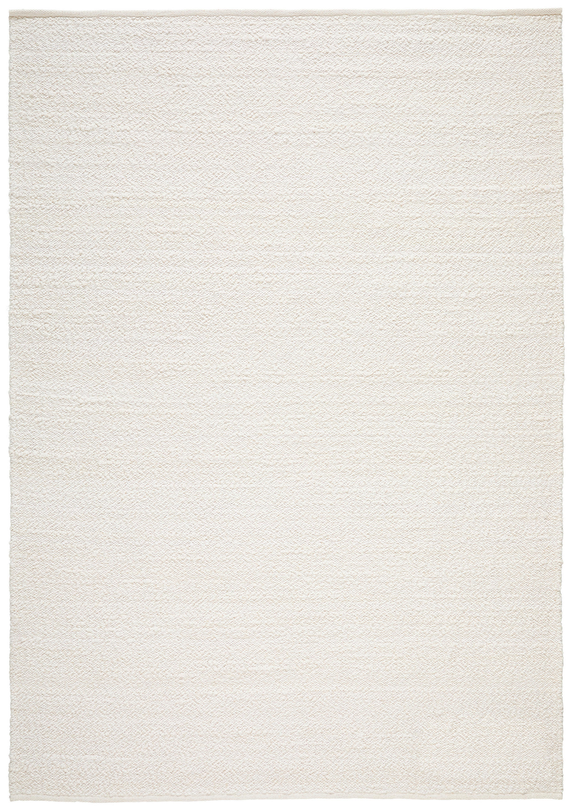 HANDWEBTEPPICH  Wohnzimmer 70/140 cm Weiß rechteckig  - Weiß, Natur, Textil (70/140cm) - Linea Natura