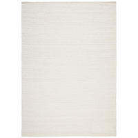 HANDWEBTEPPICH Wohnzimmer 70/140 cm Weiß rechteckig  - Weiß, Natur, Textil (70/140cm) - Linea Natura