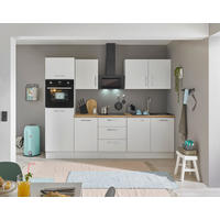 KÜCHENBLOCK 270 cm   in Weiß, Eiche Artisan  - Chromfarben/Weiß, Basics, Holzwerkstoff/Metall (270cm) - MID.YOU