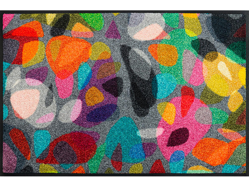 FUßMATTE 50/75 cm Reodiva  - Multicolor, KONVENTIONELL, Kunststoff/Textil (50/75cm) - wash+dry