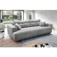 POHOVKA BIG SOFA, plast, textil, kompozitní dřevo, šedá - šedá/černá, Konvenční, kompozitní dřevo/textil (279/90/137cm) - Livetastic