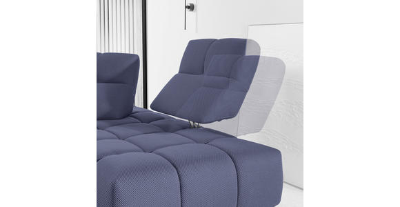 ECKSOFA in Struktur Violett 313/233 cm - Violett/Schwarz, Design, Kunststoff/Textil (313/233cm) - Emilio Belluti