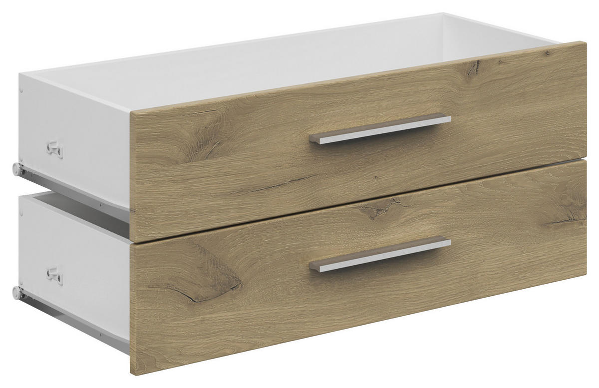 SCHUBKASTENEINSATZ Holzwerkstoff Eichefarben  - Eichefarben, KONVENTIONELL, Holzwerkstoff (75,5/34,5/36,6cm) - Voleo