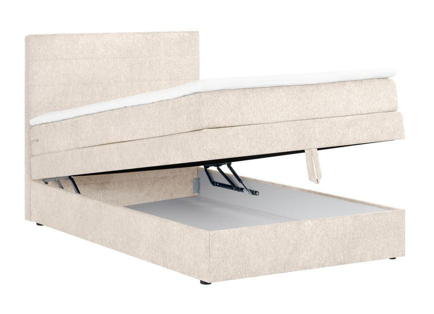 PAT BOXSPRING  in bej  - bej, Modern, lemn/textil (143/114,5/210cm) - Carryhome