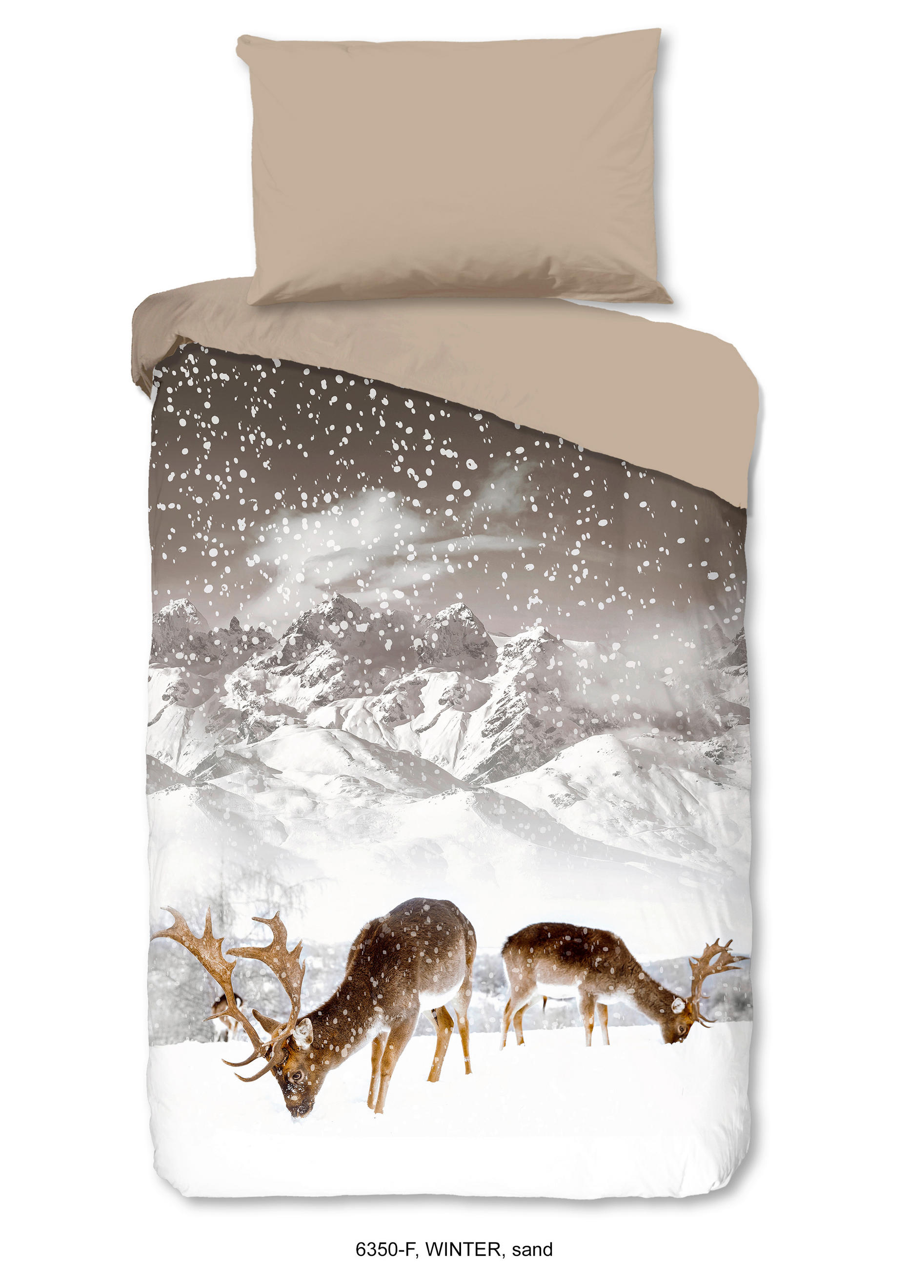 BETTWÄSCHE Good Morning Biber 140/200 cm  - Sandfarben/Braun, Trend, Textil (140/200cm)