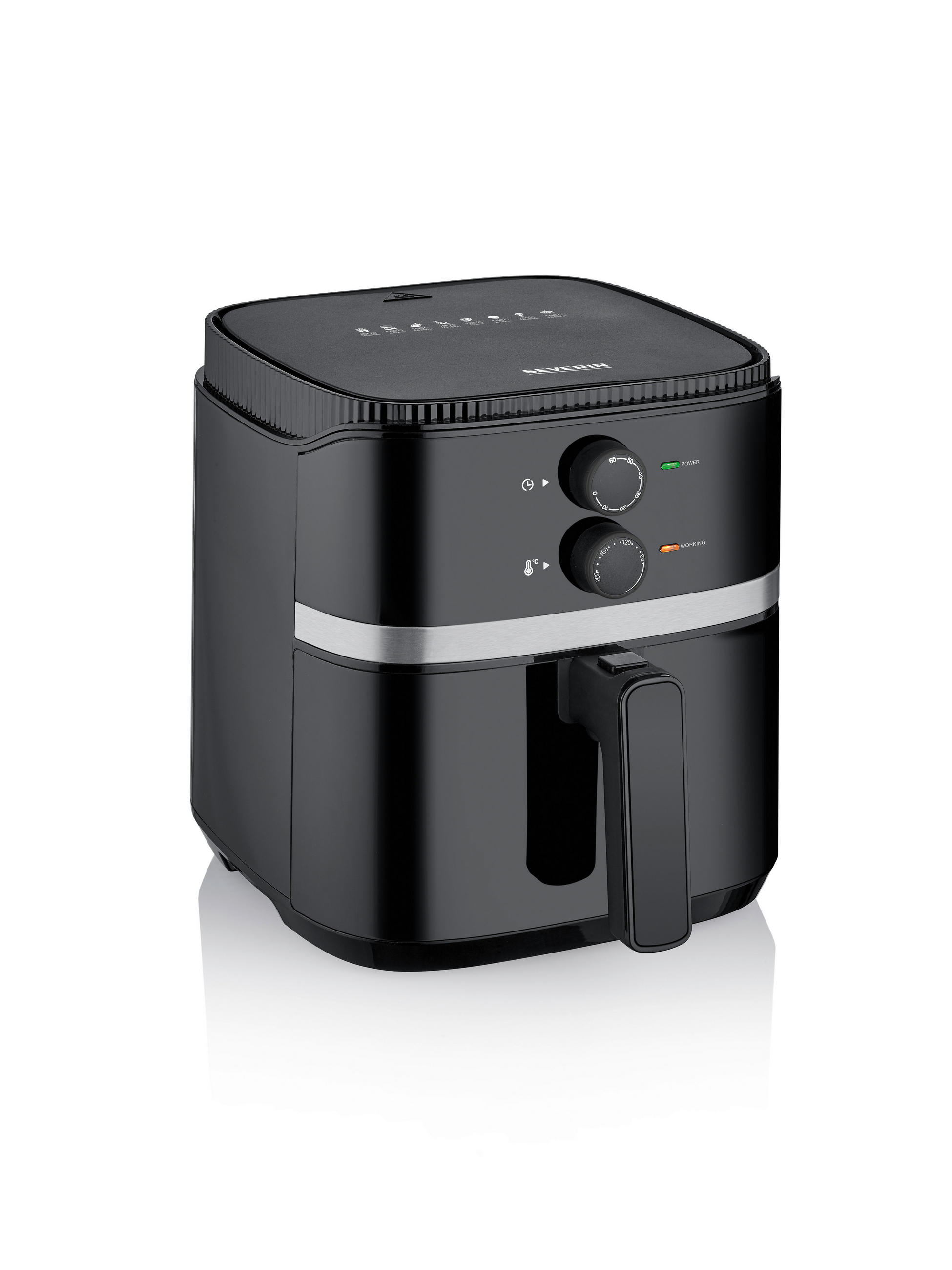 HEIßLUFTFRITTEUSE FR 2452 5 L  - Schwarz, Basics, Kunststoff (33,4/29,0/27,0cm) - Severin