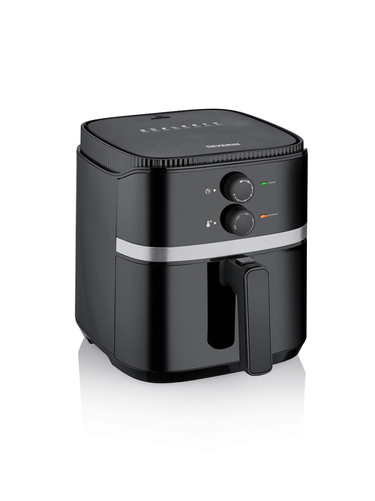 HEIßLUFTFRITTEUSE FR 2452 5 L  - Schwarz, Basics, Kunststoff (33,4/29,0/27,0cm) - Severin