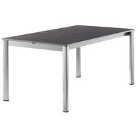 GARTENTISCH 165-285/95/75 cm Metall, Kunststoff rechteckig  - Anthrazit/Graphitfarben, Basics, Kunststoff/Metall (165-285/95/75cm) - Sieger