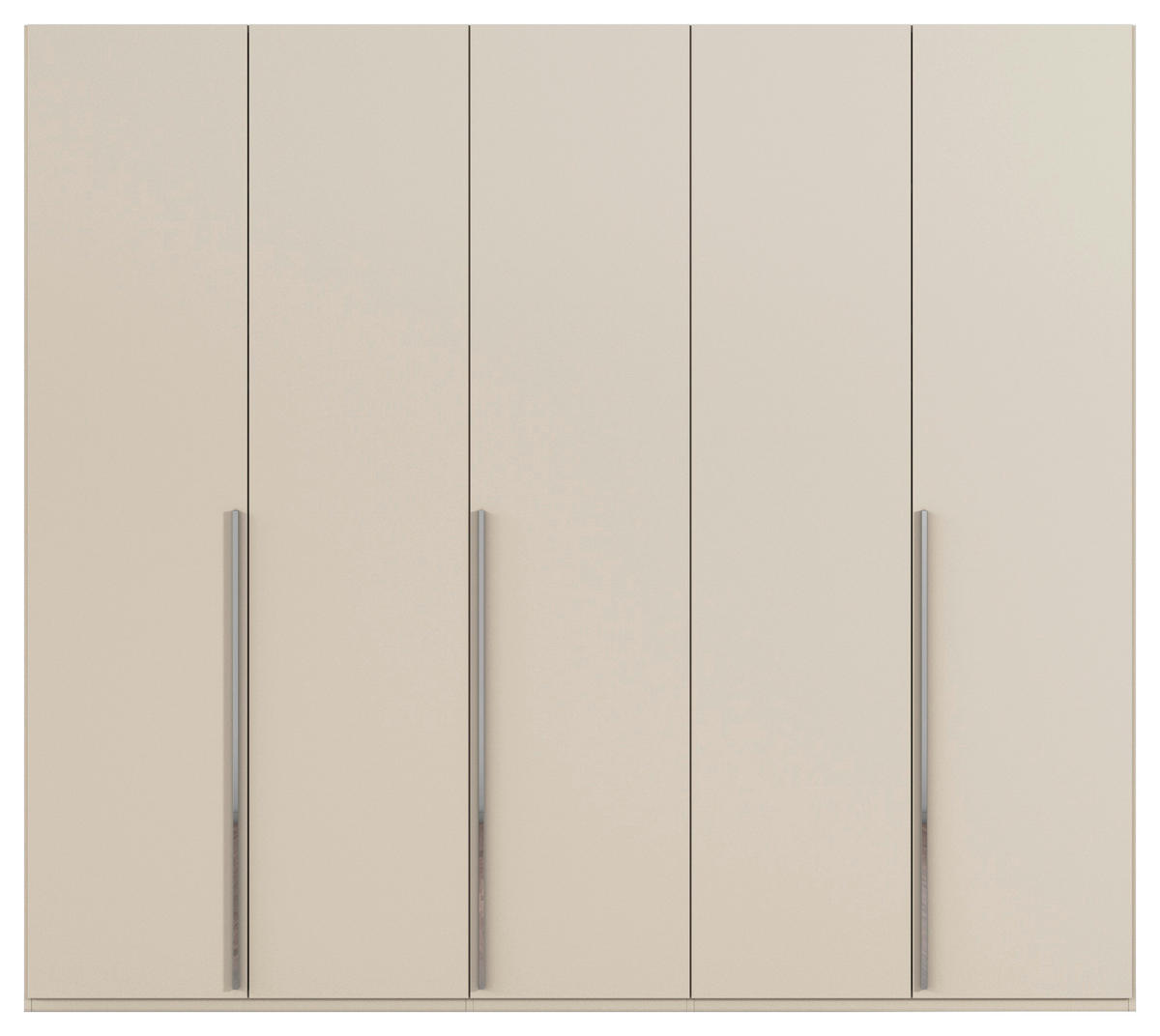DREHTÜRENSCHRANK 251/223/60 cm 5-türig Champagner  - Chromfarben/Champagner, Design, Holzwerkstoff/Metall (251/223/60cm) - home24