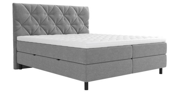 BOXBETT 160/200 cm in Grau - Schwarz/Grau, Design, Holz/Holzwerkstoff (160/200cm) - Esposa