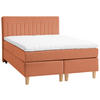 BOXSPRINGBETT 140/200 cm  in Rostfarben  - Rostfarben/Buchefarben, Basics, Holz/Textil (140/200cm) - Boxxx