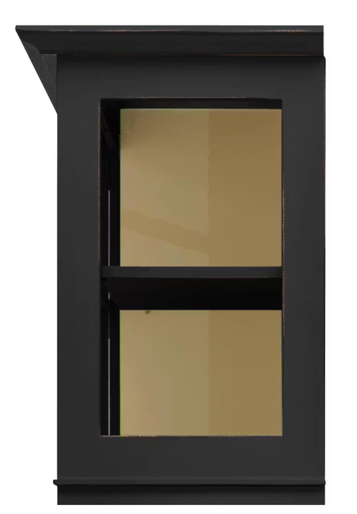 HIGHBOARD UrbanClass  in 190,5/219,5/49 cm  - Creme/Schwarz, LIFESTYLE, Glas/Holz (190,5/219,5/49cm) - Livetastic