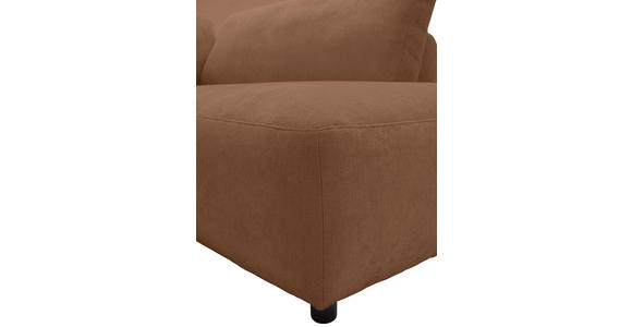 ECKSOFA  in Chenille Braun  307/224 cm  - Schwarz/Braun, KONVENTIONELL, Kunststoff/Textil (307/224cm) - Hom`in