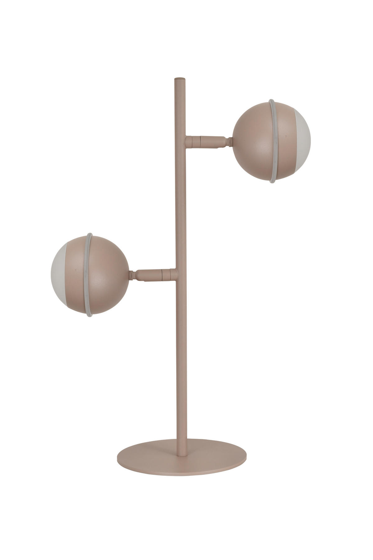 LED-TISCHLEUCHTE Biarritz 24/42/15 cm  - Sandfarben/Schwarzchrom, Design, Kunststoff/Metall (24/42/15cm)