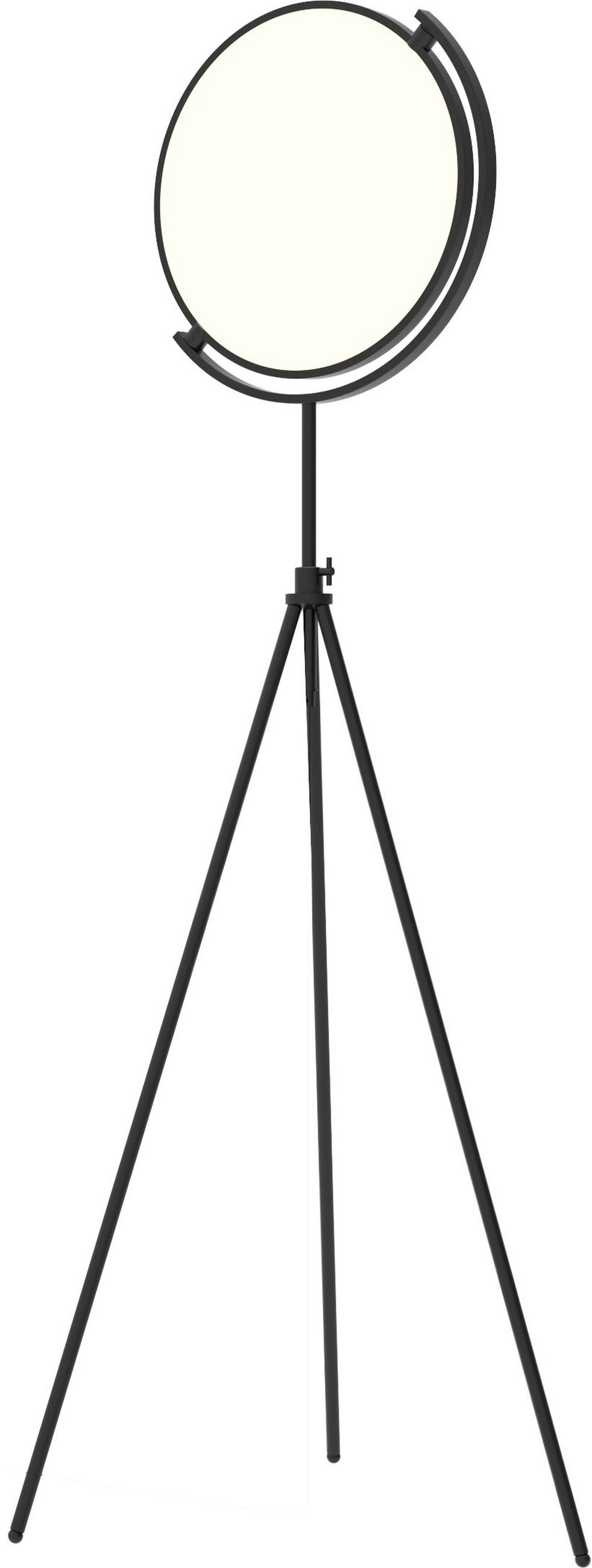 Lampadar Cu Led 67,6/168 cm    - alb/culoare crom, Design, plastic/metal (67,6/168cm)