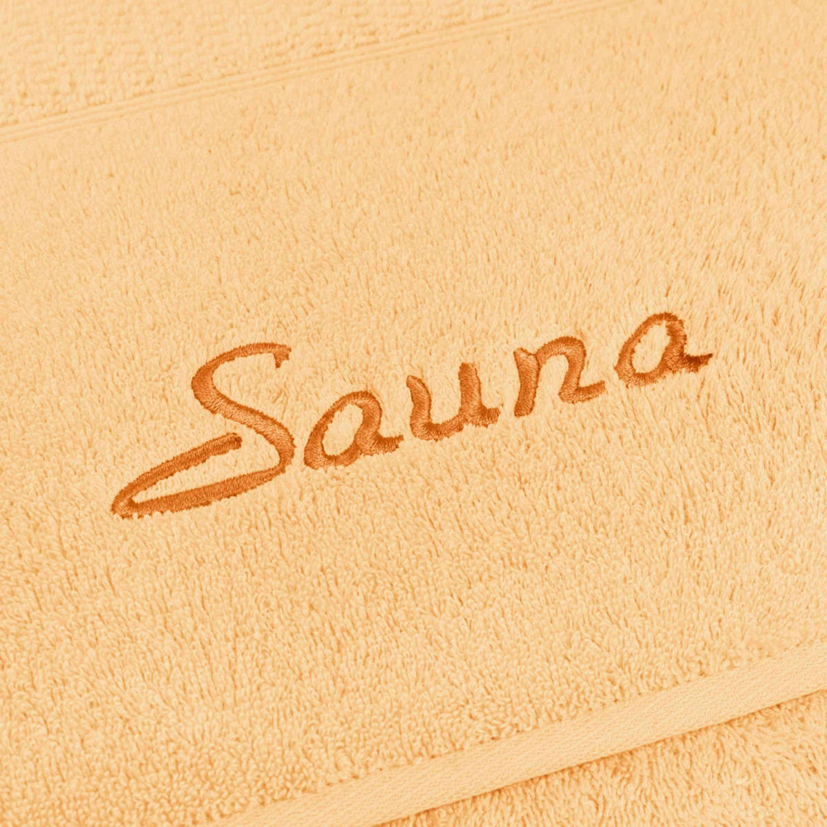 SAUNATUCH FROTTANA PEARL Gelb  - Gelb, Basics, Textil (80/200cm) - Moeve