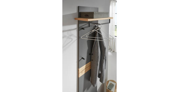 GARDEROBE 200/200/32 cm  - Eichefarben/Grau, Design, Holz/Holzwerkstoff (200/200/32cm) - Dieter Knoll