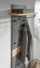 GARDEROBENPANEEL 45-60/187/28 cm  - Eiche Bianco/Anthrazit, Design (45-60/187/28cm) - Dieter Knoll