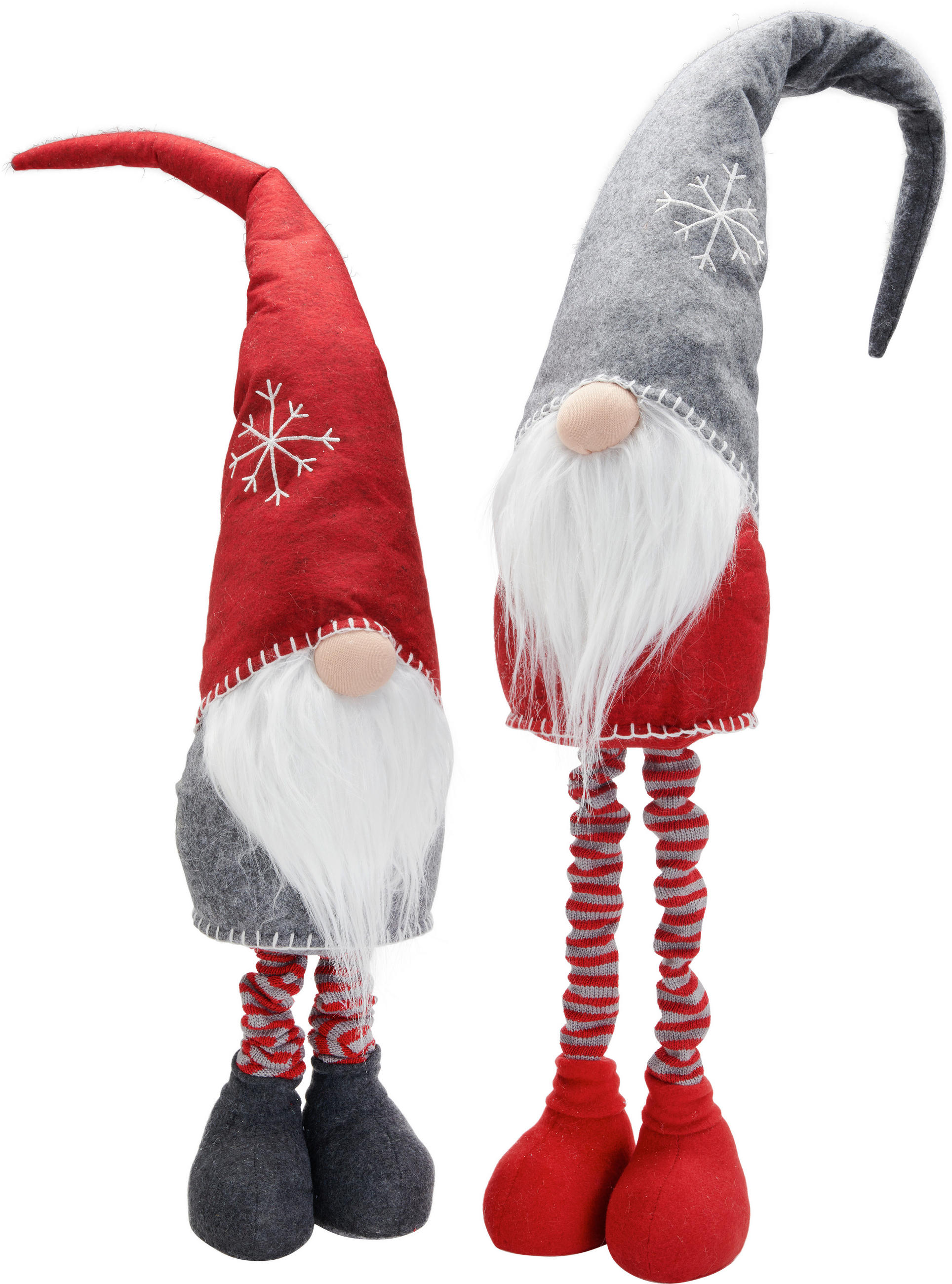PALČEK - rdeča/temno siva, Trend, kamen/kovina (18/112/17cm) - X-Mas
