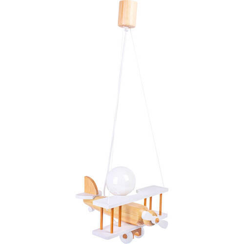 KINDERHÄNGELEUCHTE 29/31/75 cm   - Naturfarben/Weiß, Basics, Holz (29/31/75cm)