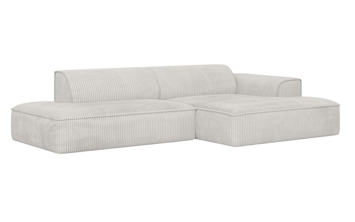 ROHOVÁ SEDAČKA, plast, textil, kompozitné drevo, béžová - čierna/béžová, Konventionell, kompozitné drevo/textil (294/165cm) - Livetastic