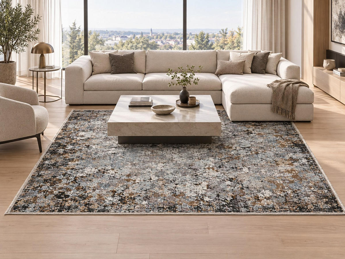 Covor Țesut Poseidon  - multicolor/gri, Design, materiale naturale/textil (240/340cm) - Dieter Knoll