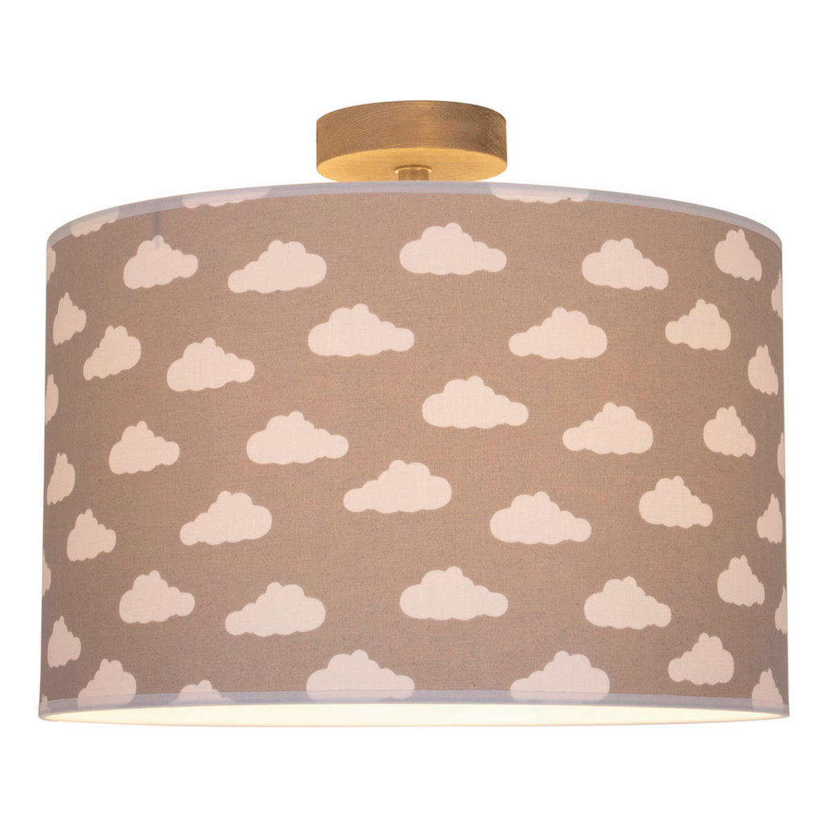 DECKENLEUCHTE 93851362 FIETE 38/38/32 cm  - Grauweiß, Design, Textil (38/38/32cm)