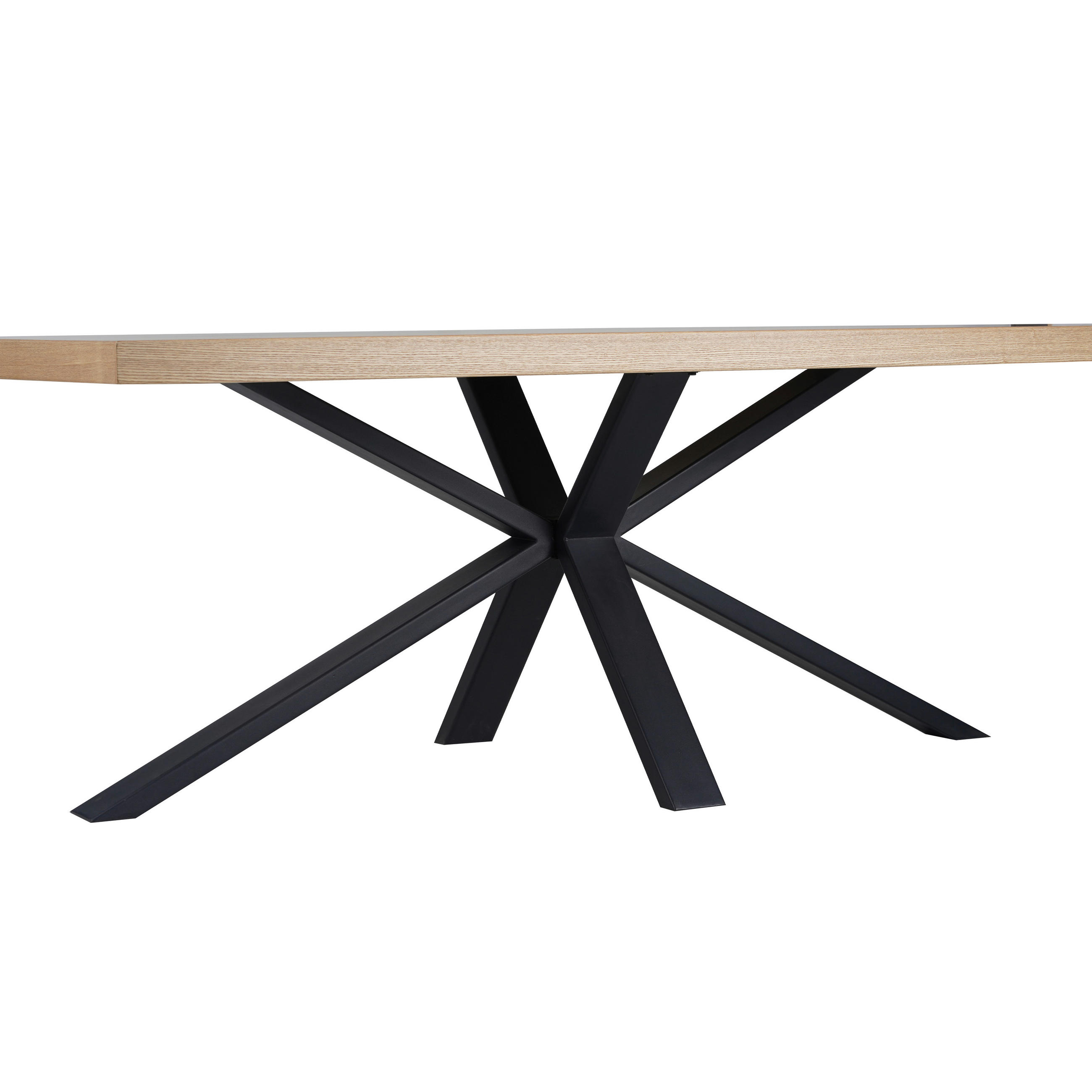 ESSTISCH in Holz, Metall, Holzwerkstoff  - Schwarz/Naturfarben, KONVENTIONELL, Holz/Holzwerkstoff (200/76/100cm) - MID.YOU