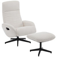 RELAX FOTEL SZETT - bézs/fekete, Design, textil/fém (77/107/75cm) - Xora